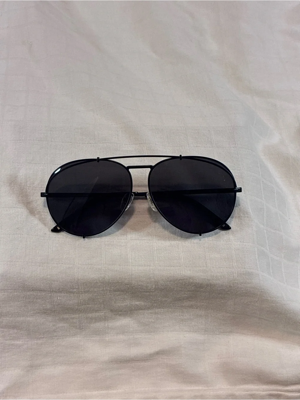 Diff Eyewear Black Aviator Sunglasses